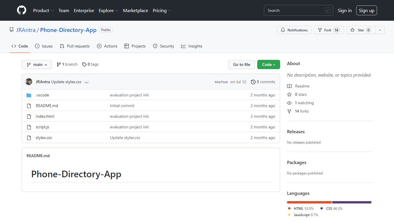GitHub - JRAntra/Phone-Directory-App